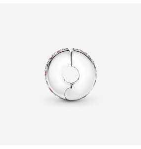 PANDORA Charm Clip Pavé Rose - 791817PCZ