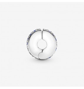 PANDORA Charm Clip Pavé Bleu - 791817NSBMX