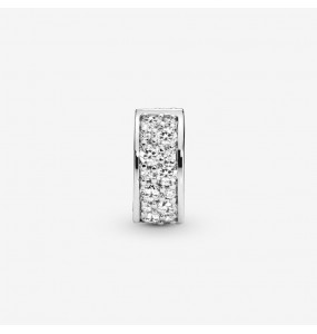 PANDORA Charm Clip Pavé Transparent - 791817CZ