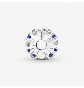 PANDORA Charm Clip Scintillant Incolore et Bleu - 799171C01