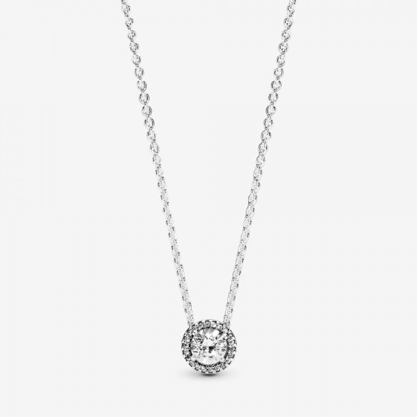 PANDORA Collier Halo Scintillant Rond - 396240CZ-45