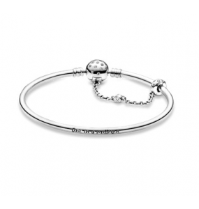 PANDORA Bracelet Jonc Fermoir Chaîne - 597846CZ-19