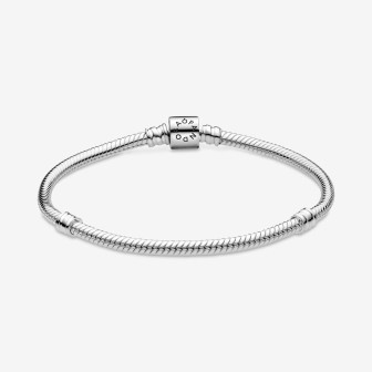 Bracelet Femme Pandora Maille Serpent Fermoir Barillet - 598816C00-19
