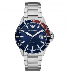 Montre Homme Emporio Armani Diver Bleu, Gris - AR11339