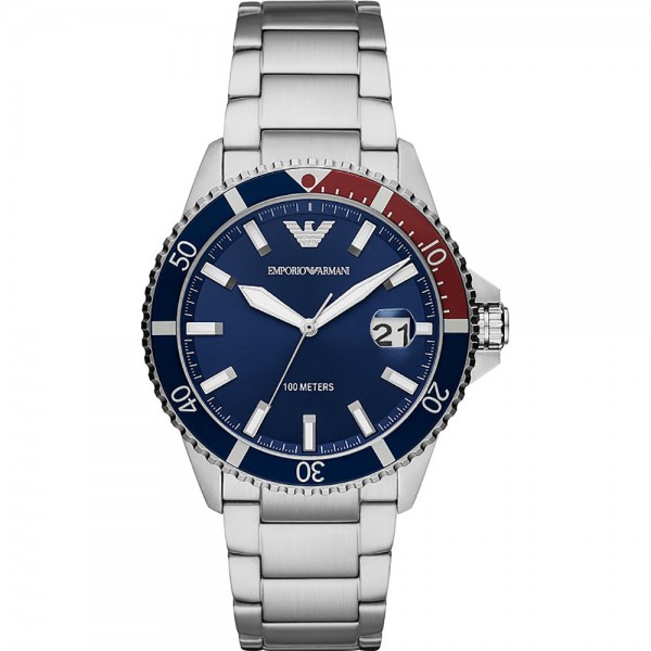 Montre Homme Emporio Armani Diver Bleu, Gris - AR11339