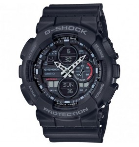 Montre Homme Casio G-Shock en Résine Noir Ref GA-140-1A1ER