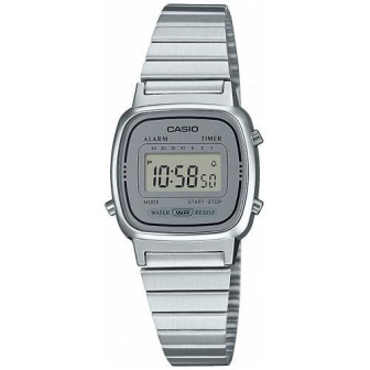 Montre Femme Casio Original Vintage en Acier Argenté Ref LA670WEA-7EF