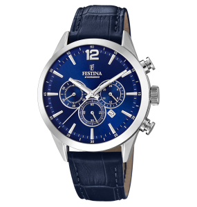 Montre Homme Festina AW21 en Cuir Bleu Ref F20542/2