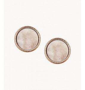 Boucles d'oreilles Femme Fossil JF03274791 - Collection PEACHY KEEN VINTAGE ICONIC style Tendance avec acier et nacre