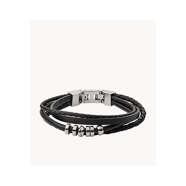 Bracelet Homme Fossil JF03183040 - Collection NA VINTAGE Montre style Tendance avec cuir et acier Bracelet Homme Fossil JF03183040 - Collection NA VINTAGE Montre style Tendance avec cuir et acier
