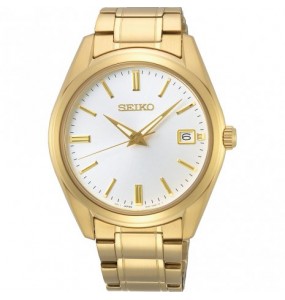 Montre Homme SEIKO Classique Quartz Blanc Or - SUR314P1