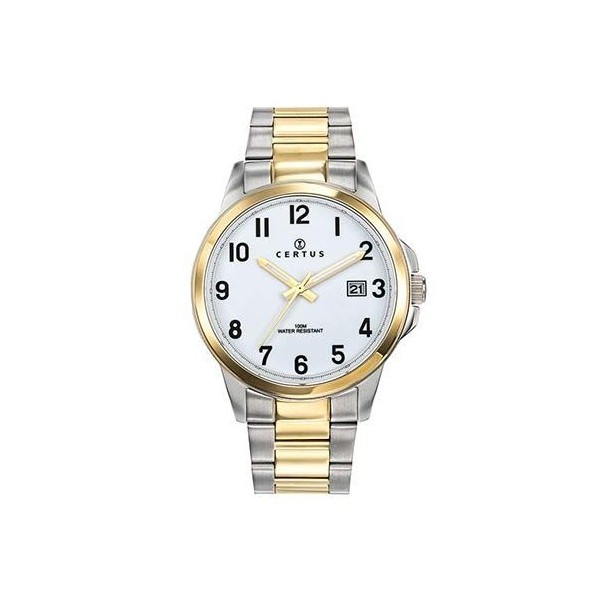 Montre Homme CERTUS Bicolore Argent Or - 616388