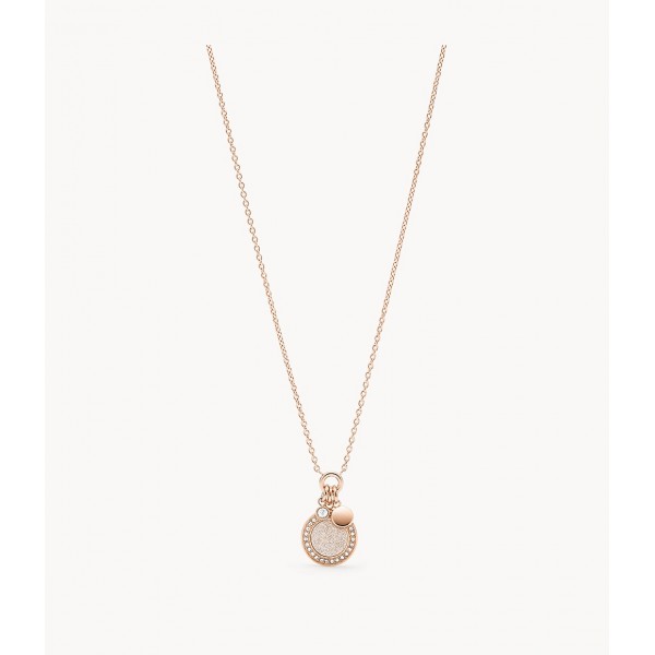 Collier Femme Fossil JF03265791 - Collection HOLIDAY GLITZ CLASSICS style Tendance avec acier et