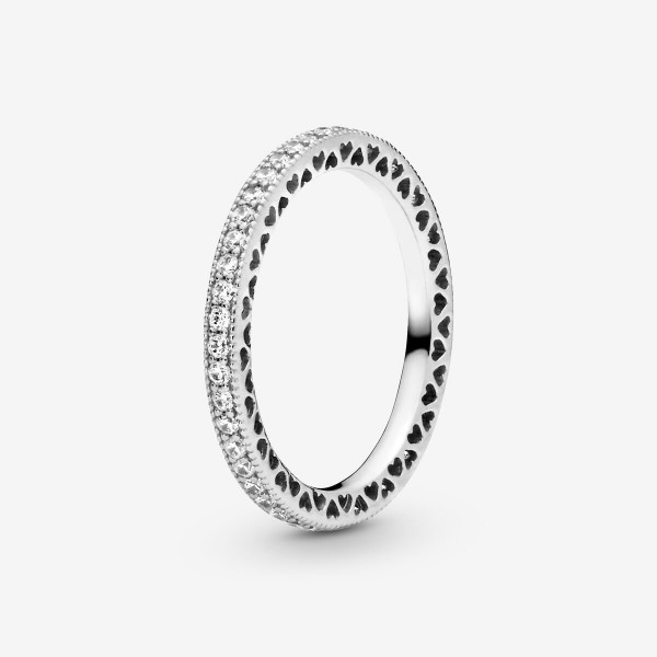 Bague Coeurs Scintillants PANDORA Argent Taille 56