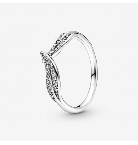 Bague PANDORA Feuilles Scintillantes Argent Taille 52