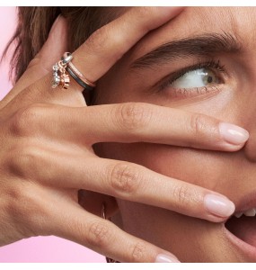 Bague PANDORA Me Plaquée Rhuténium Taille 52
