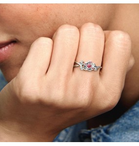 Bague PANDORA x Disney La Belle et la Bête Argent Taille 52