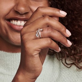 Bague Pavée PANDORA Me Argent Taille 50