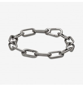 Bracelet Chaine Épaisse Link PANDORA Me 18cm Métal Ruthénium