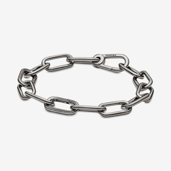 Bracelet Chaine Épaisse Link PANDORA Me 18cm Métal Ruthénium