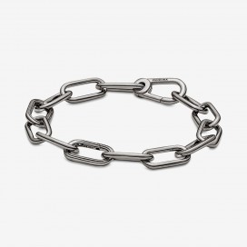 Bracelet Chaine Épaisse Link PANDORA Me 18cm Métal Ruthénium