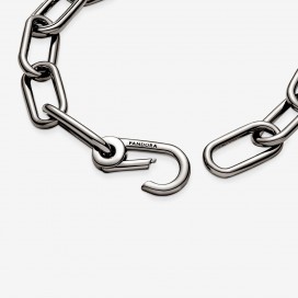 Bracelet Chaine Épaisse Link PANDORA Me 18cm Métal Ruthénium