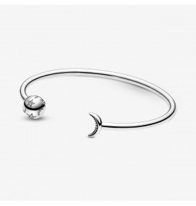 Bracelet PANDORA Jonc Ouvert Lune et Etoiles Edition Limitée