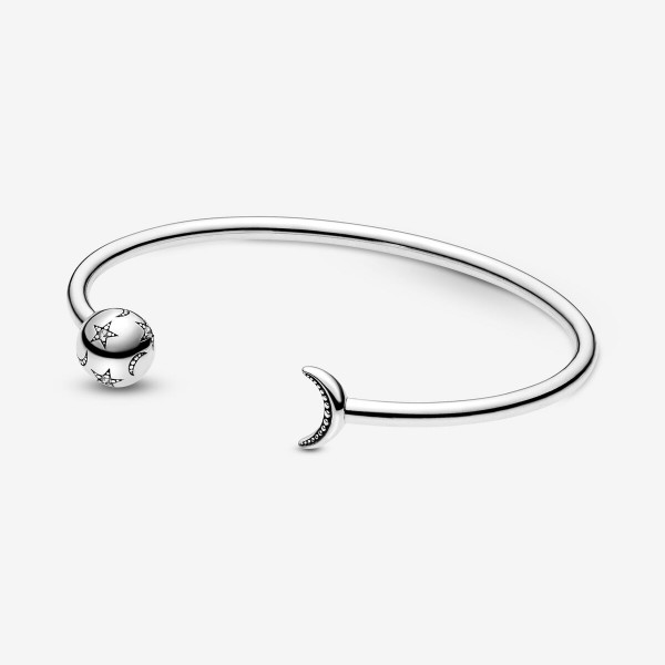 Bracelet PANDORA Jonc Ouvert Lune et Etoiles Edition Limitée