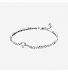 Bracelet Rivière PANDORA Coeur Scintillant 18cm