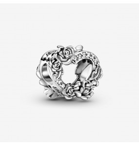 Charm PANDORA Coeur et Roses Ajouré
