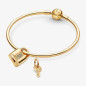 Pandora - Charm doré Moments Cadenas & Clé - Ref 760088C01