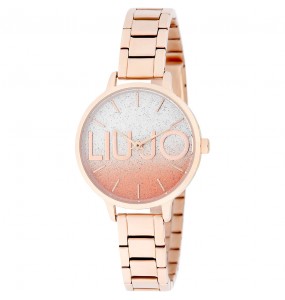 Montre Femme LIU JO Couple Light Rose Gold Or Paillette - TLJ1793