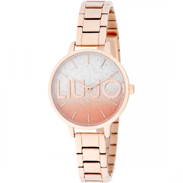 Montre Femme LIU JO Couple Light Rose Gold Or Paillette - TLJ1793