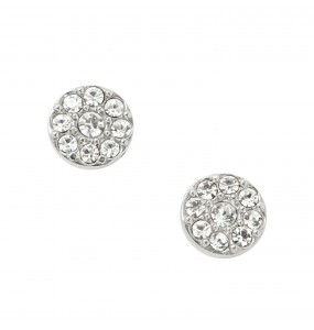 Boucles d'oreilles Femme FOSSIL JF00828040 - Collection PAVE DISK EXT VINTAGE GLITZ style Tendance avec acier et cristal