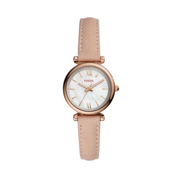 Montre Femme FOSSIL ES4699 - Collection CLASSICS CARLIE MINI style Mode avec cuir et acier - Mouvement Quartz