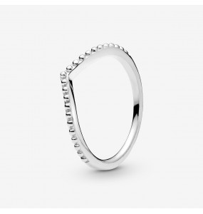 Bague Chevron Perlée Argent PANDORA Taille 56