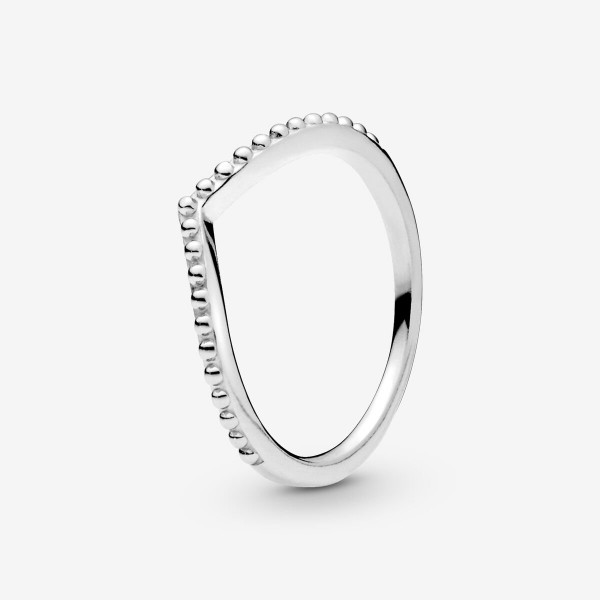 Bague Chevron Perlée Argent PANDORA Taille 56