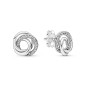 Pandora - Clous dOreilles Cercles Ma Famille pour Toujours - Argent 925°° -  Collection Pandora Moments