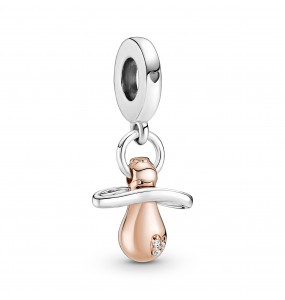 Pandora - Charm Pendant Tétine - Argent 925°° plaqué or rose 14K -  - Collection Pandora Moments