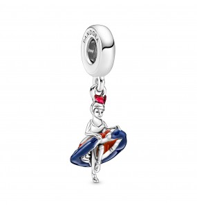 Pandora - Charm Pendant Danseuse de Cancan - Argent 925°° - émail - Collection Pandora Moments