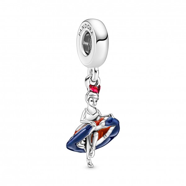 Pandora - Charm Pendant Danseuse de Cancan - Argent 925°° - émail - Collection Pandora Moments