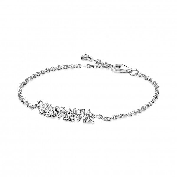 Pandora - Bracelet Chaîne Infinité de Coeurs Scintillants - Argent 925°° - - Collection Pandora Timeless Pandora - Bracelet Chaîne Infinité de Coeurs Scintillants - Argent 925°° - - Collection Pandora Timeless