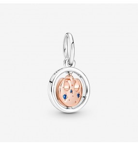 Pandora - Pendentif Star Wars  Symbole de lAlliance Rebelle  Rotatif - Argent 925°° plaqué or rose 14K