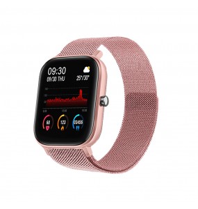 Montre Femme Smarty SW007G - Collection Lifestyle - Bracelet Métal maille milanaise rose gold