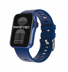 Montre Homme Smarty SW022C - Collection Standing - Bracelet Silicone bleu