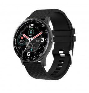 Montre Homme Smarty SW008A - Collection Warm Up - Bracelet Silicone noir