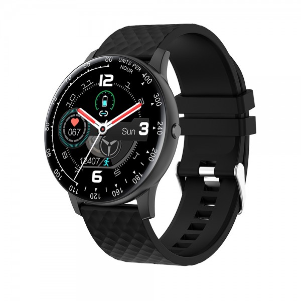 Montre Homme Smarty SW008A - Collection Warm Up - Bracelet Silicone noir