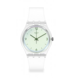 Montre Unisexe SWATCH Swan Lake GE294 - Collection Monthly Drops - Boitier plastique transparent