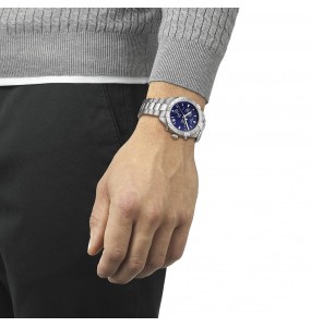 Montre Homme T1016171104100 Tissot PR 100 Sport Gent Chronograph - Cadran Ronde, Bleu