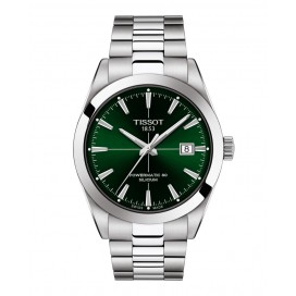 Montre Homme T1274071109101 Tissot Gentleman Powermatic 80 Silicium - Cadran Ronde, Vert